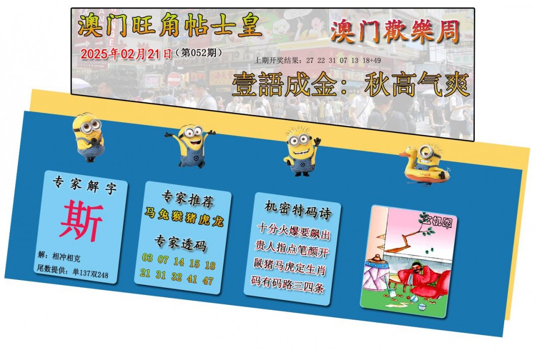 2025052期旺角贴士皇