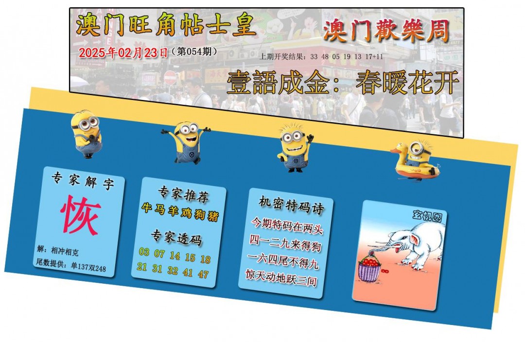 2025054期旺角贴士皇