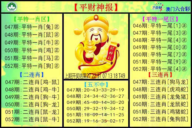 2025052期平财神