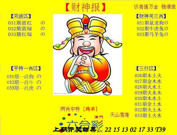 2025033期黄财神