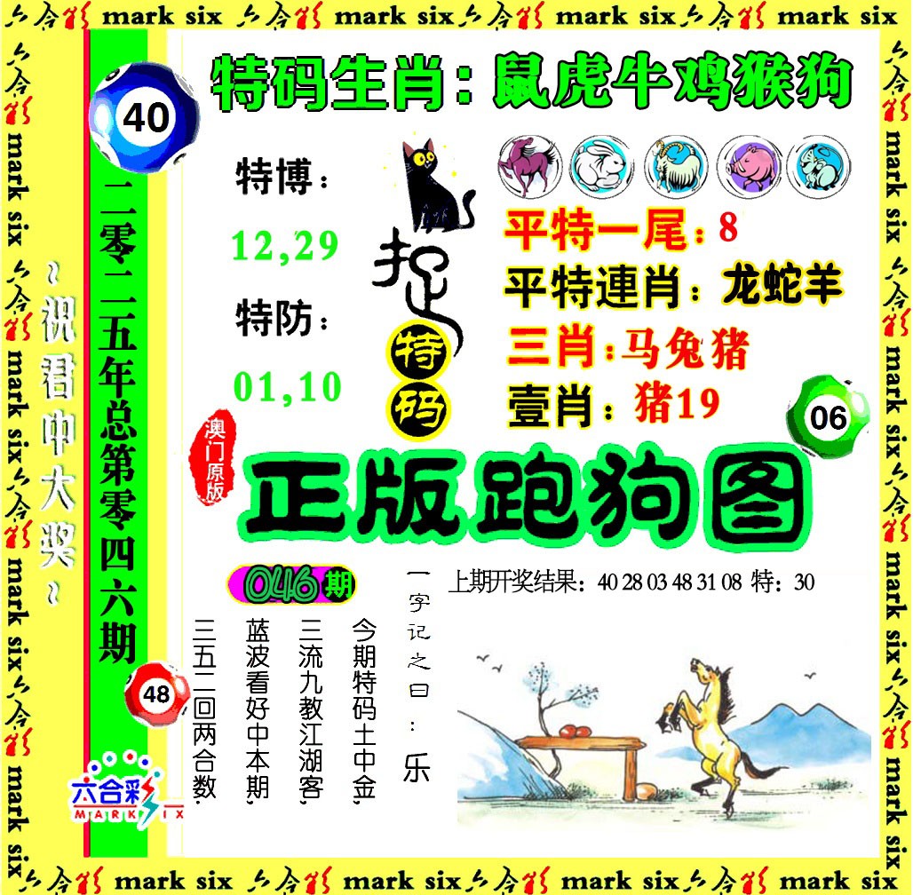 2025046期正版跑狗图