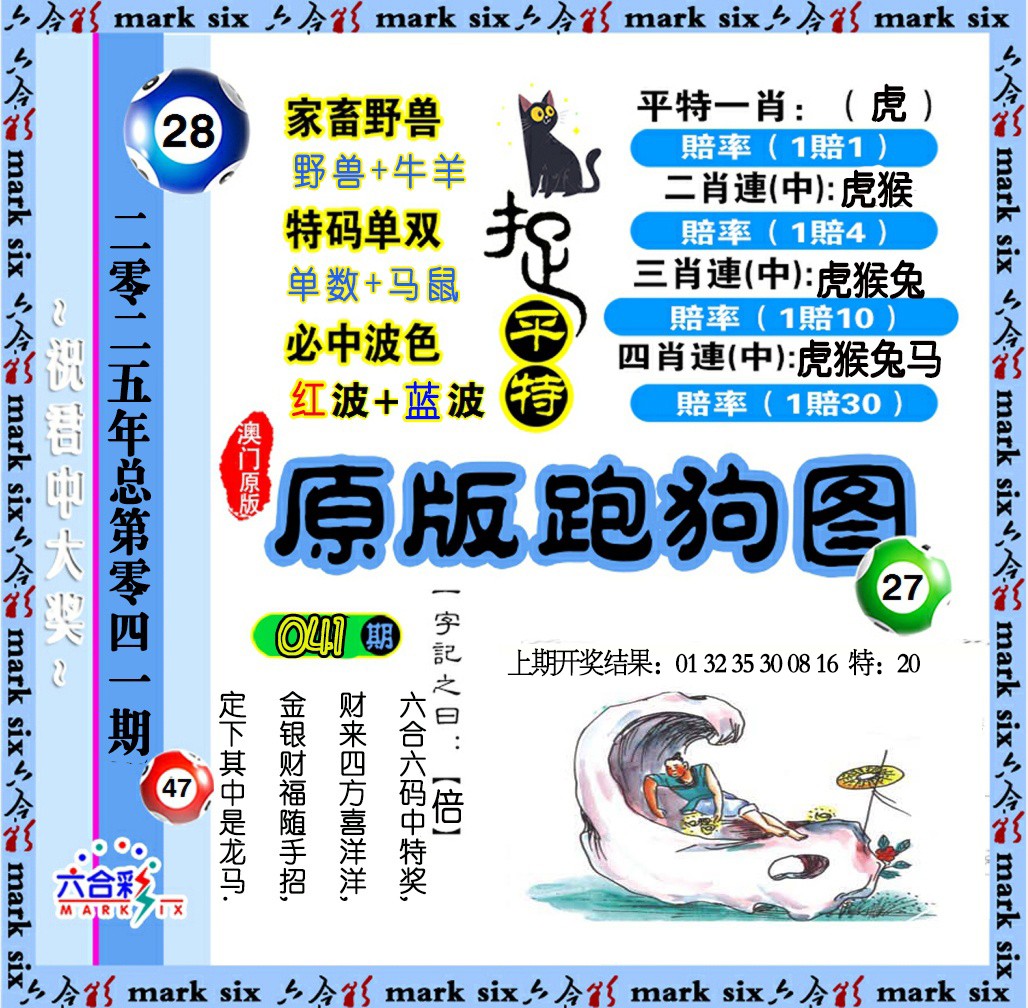 2025041期原版跑狗图