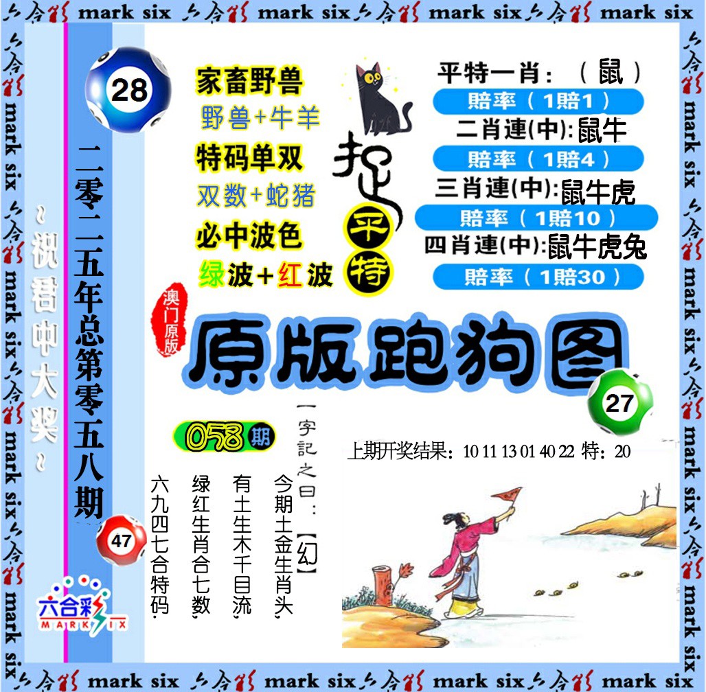 2025058期原版跑狗图