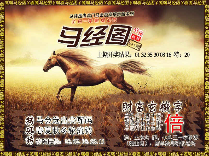 2025041期马经10