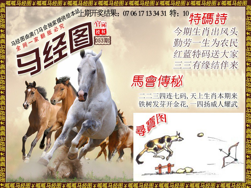 2025053期马经1