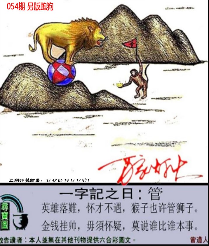 2025054期澳门跑狗另版
