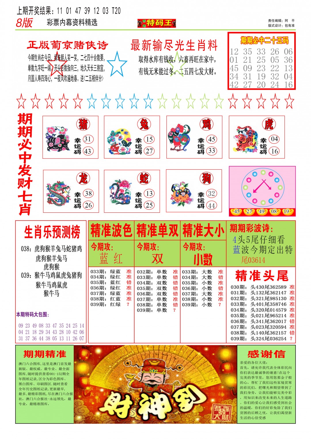 2025039期特码王B
