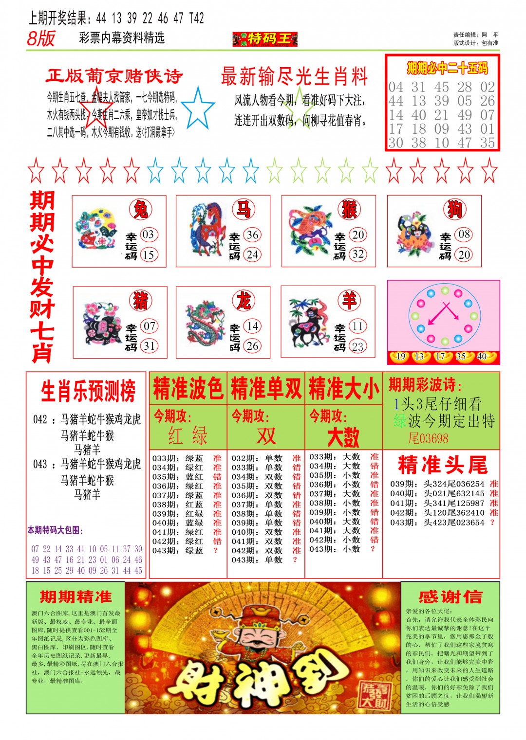 2025043期特码王B
