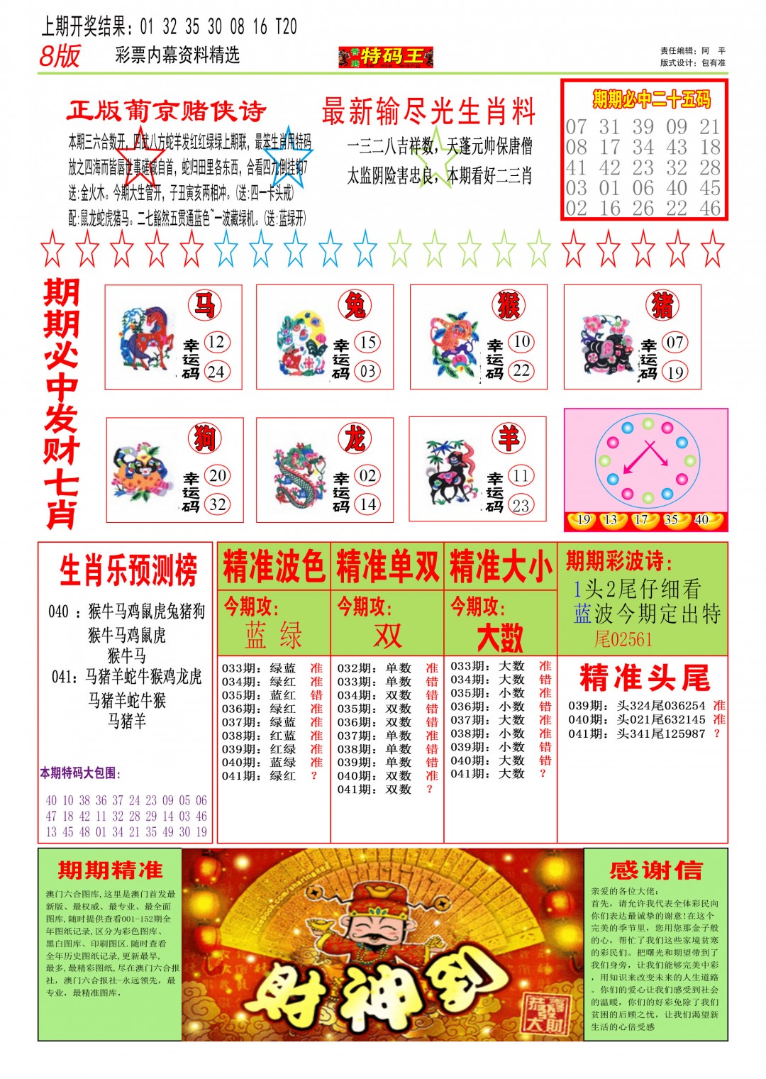2025041期特码王B