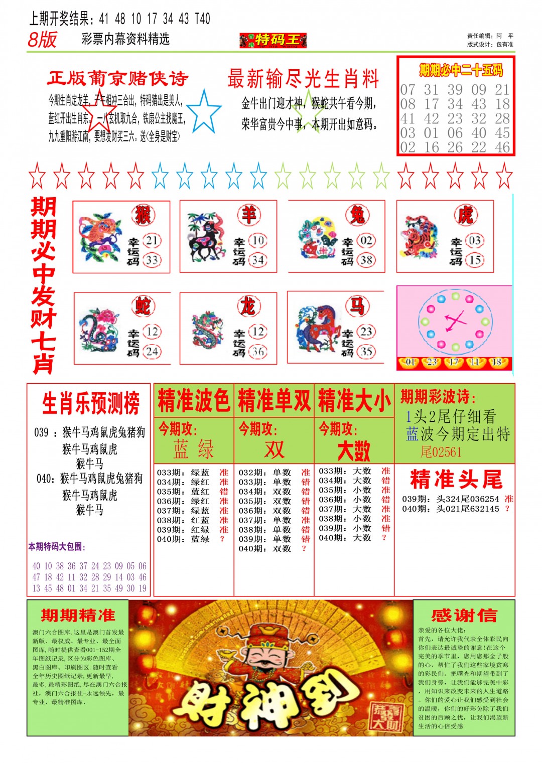 2025040期特码王B