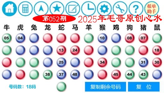 2025052期毛哥心水