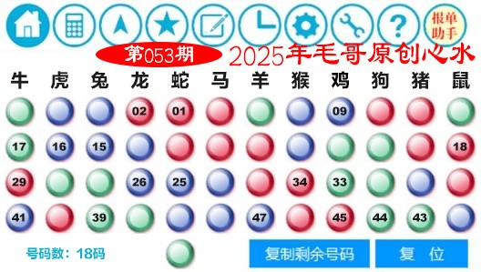 2025053期毛哥心水