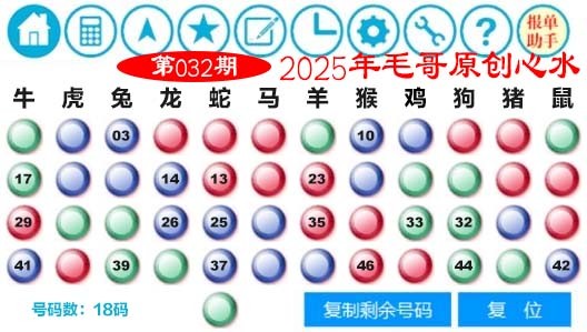 2025032期毛哥心水