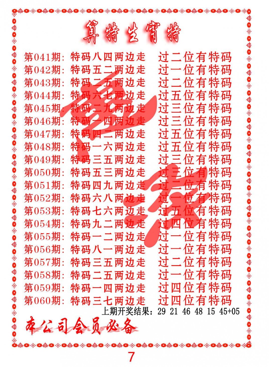 2025051期算特生肖诗