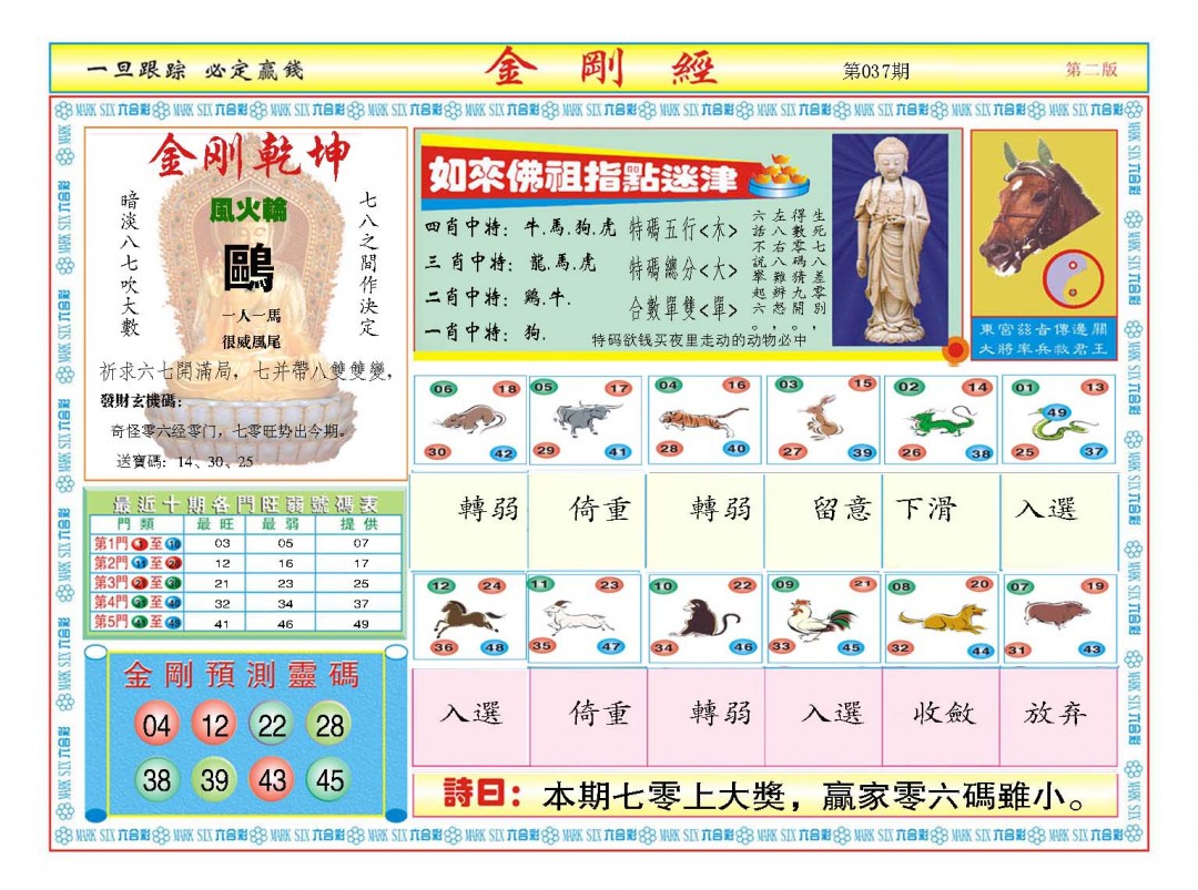 2025037期金刚经B
