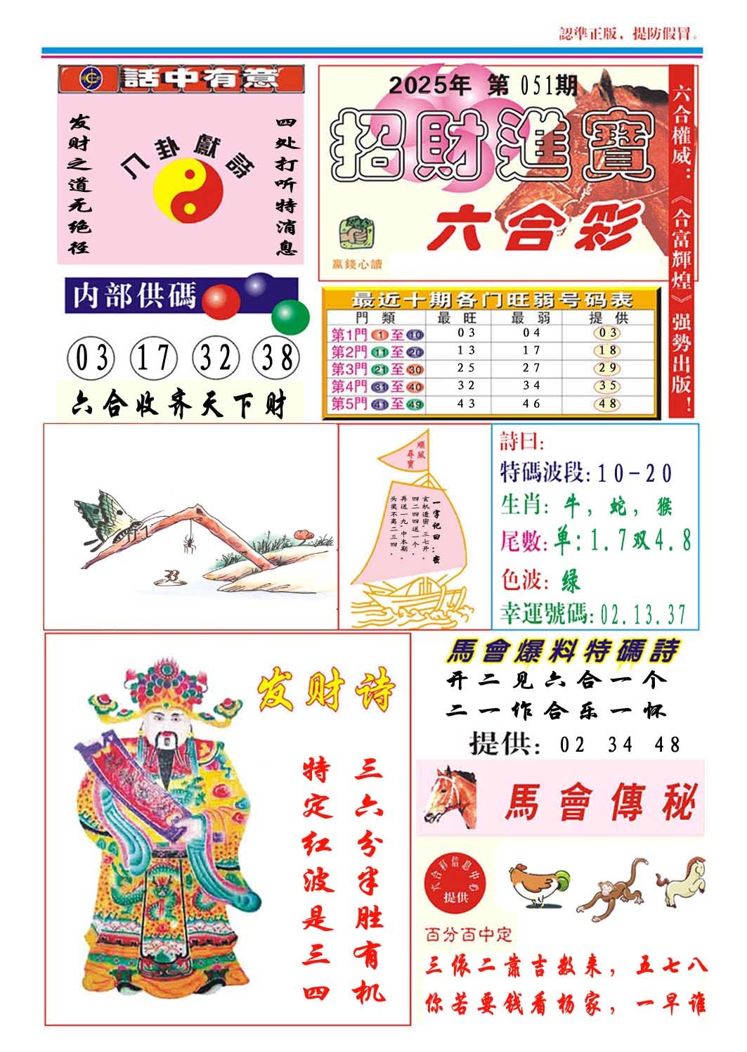 2025051期招财进宝