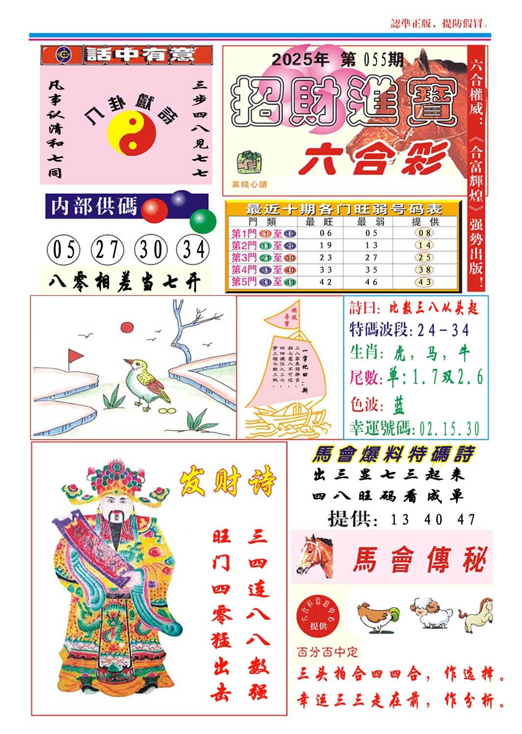 2025055期招财进宝