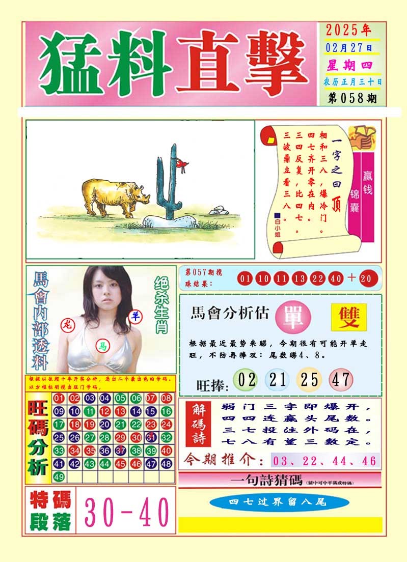 2025058期猛料直击A