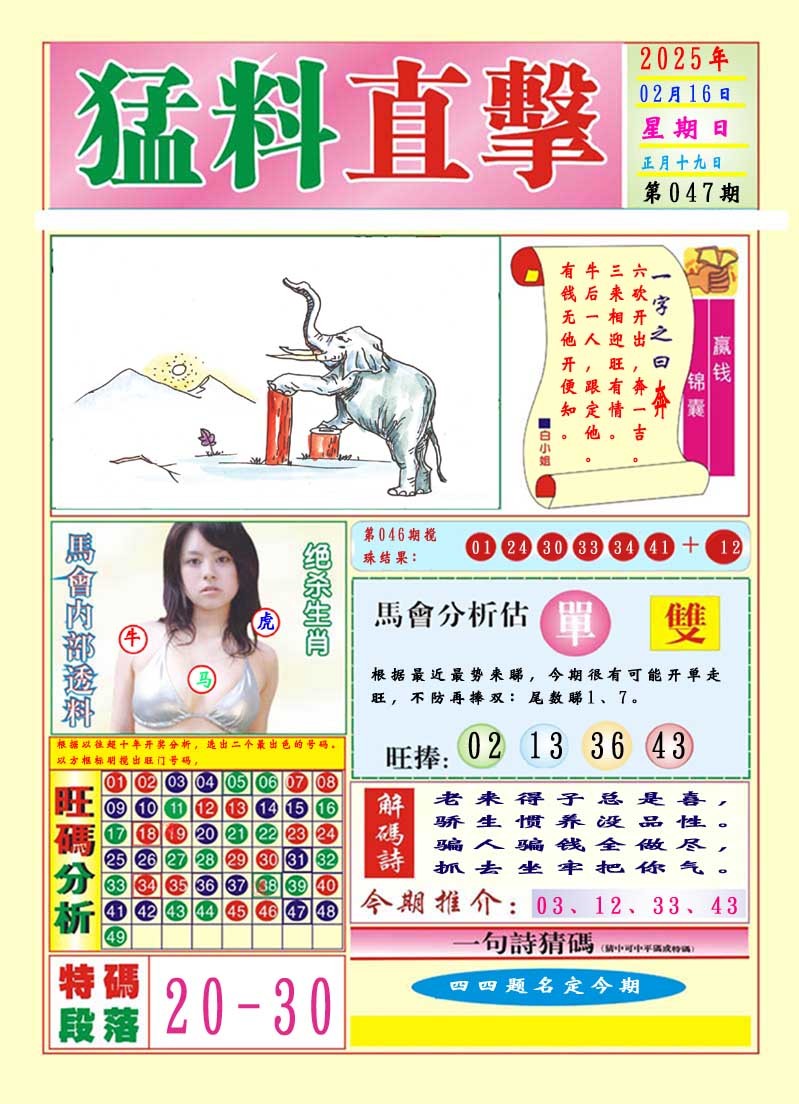 2025047期猛料直击A