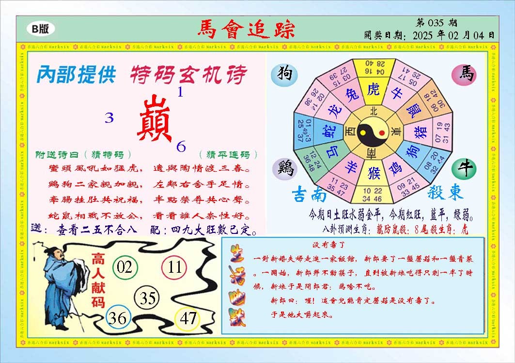 2025035期马会追踪B