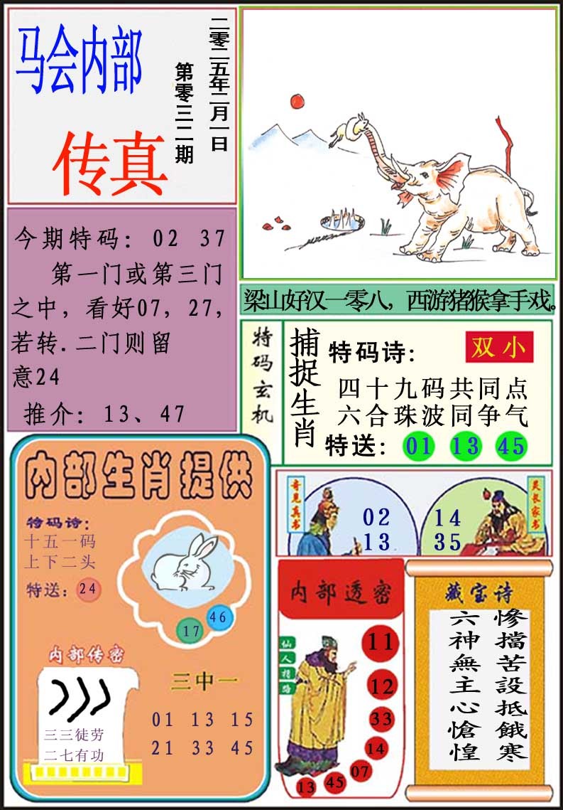 2025032期马会内部传真