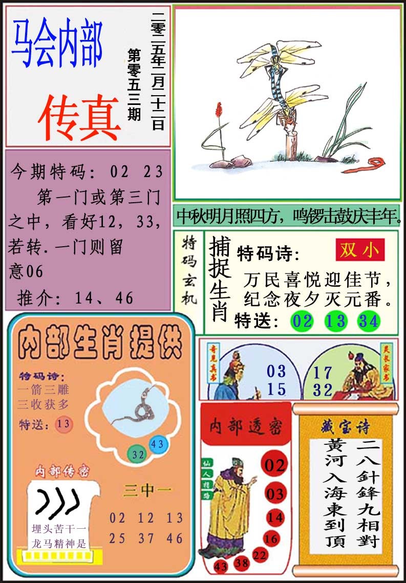 2025053期马会内部传真