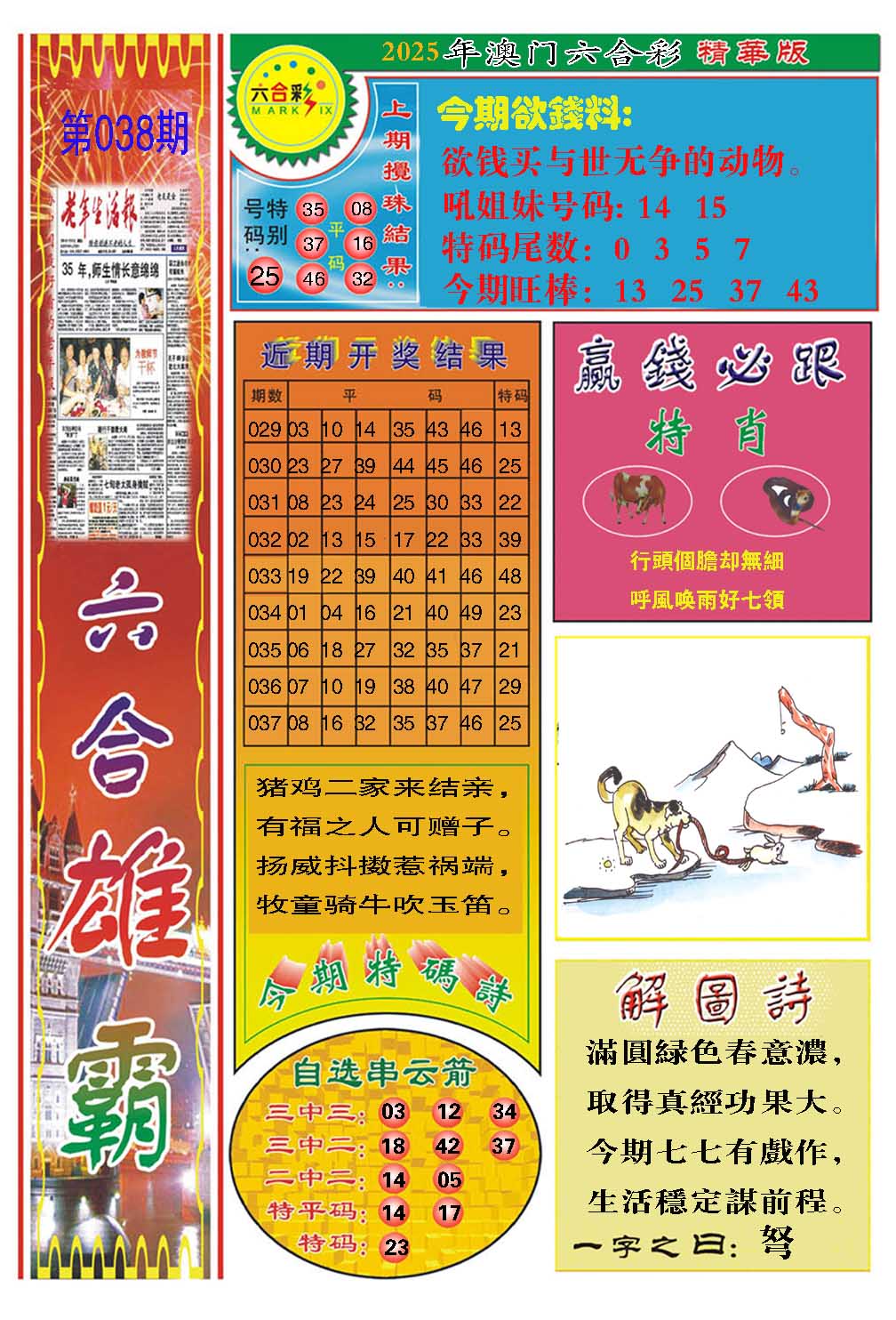 2025038期六合雄霸