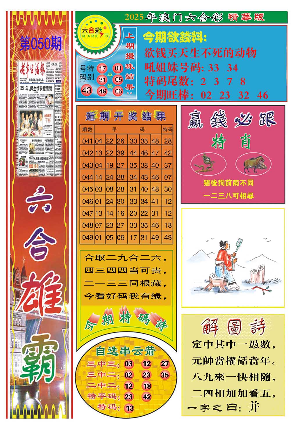 2025050期六合雄霸