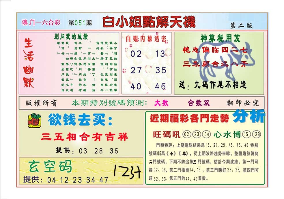 2025051期白小姐点解天机B