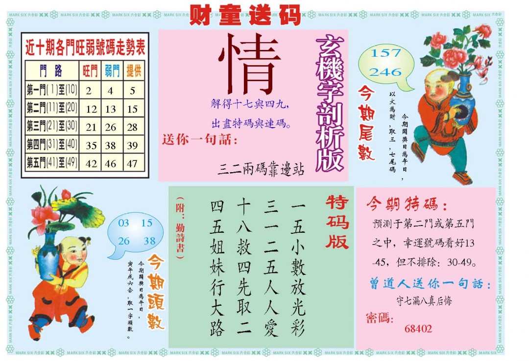 2025033期财童送宝B