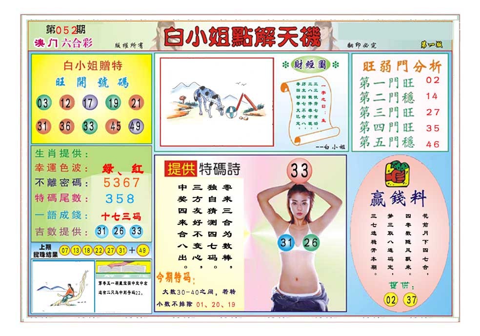 2025052期白小姐点解天机A