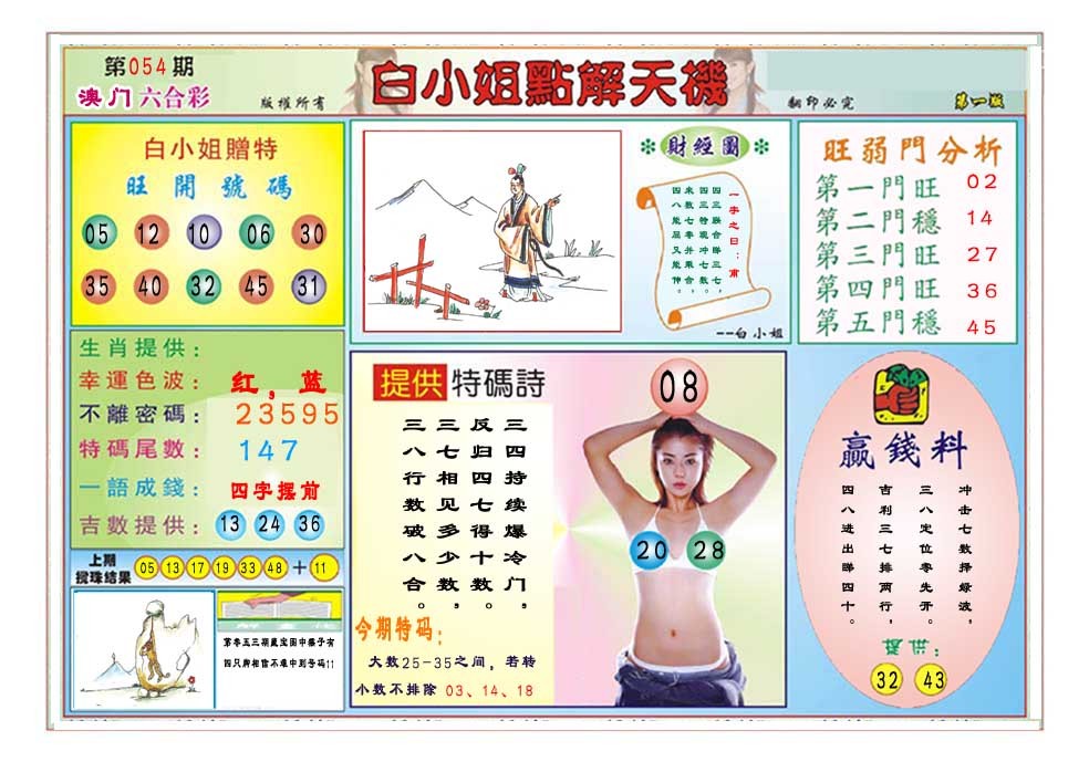 2025054期白小姐点解天机A