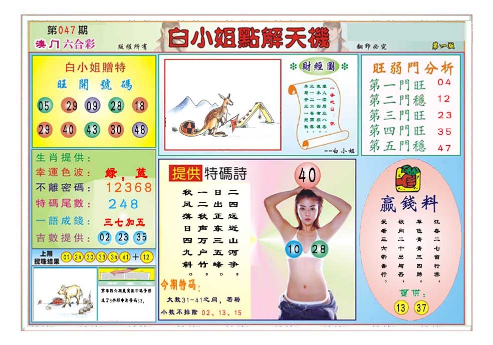 2025047期白小姐点解天机A