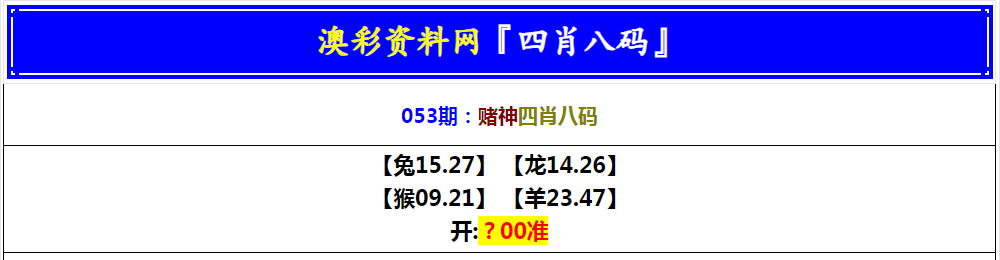 2025053期赌神四肖八码