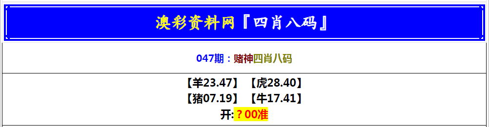 2025047期赌神四肖八码