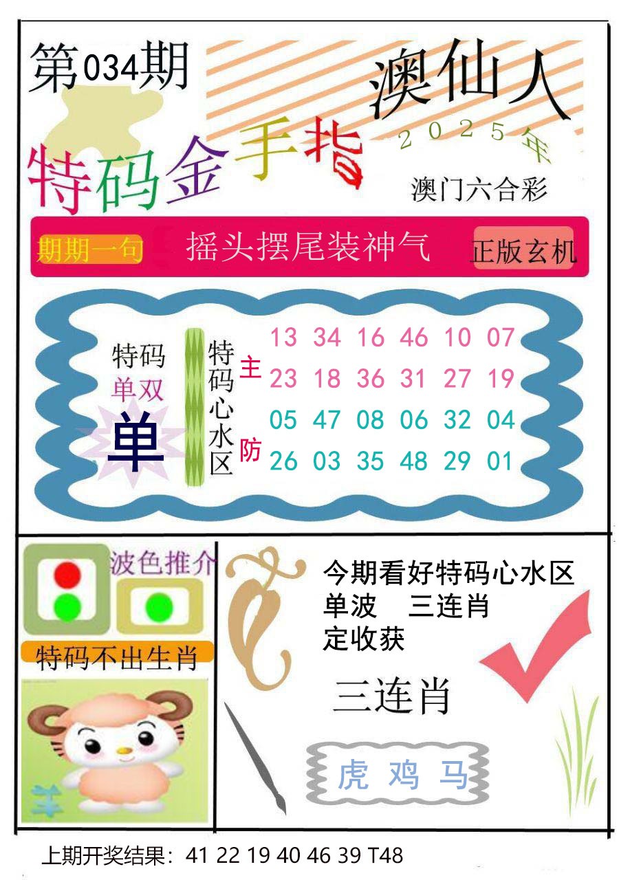 2025034期特码金手指