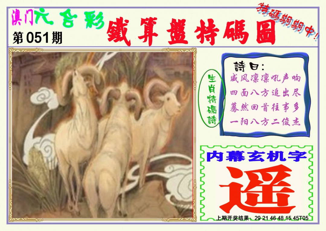 2025051期铁算盘特码图