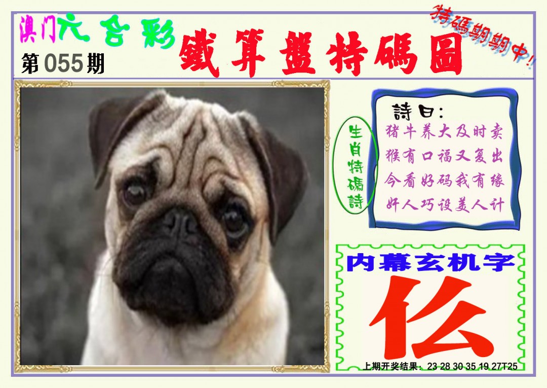 2025055期铁算盘特码图
