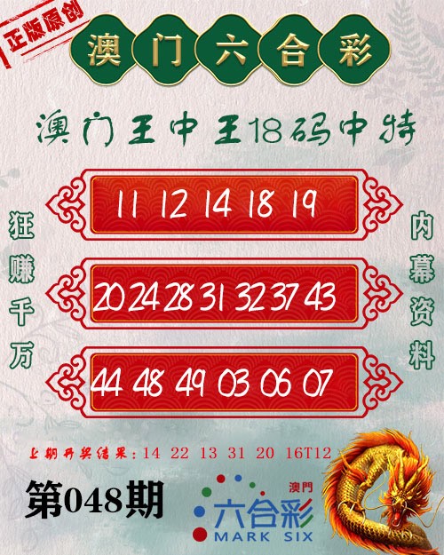 2025048期王中王18码