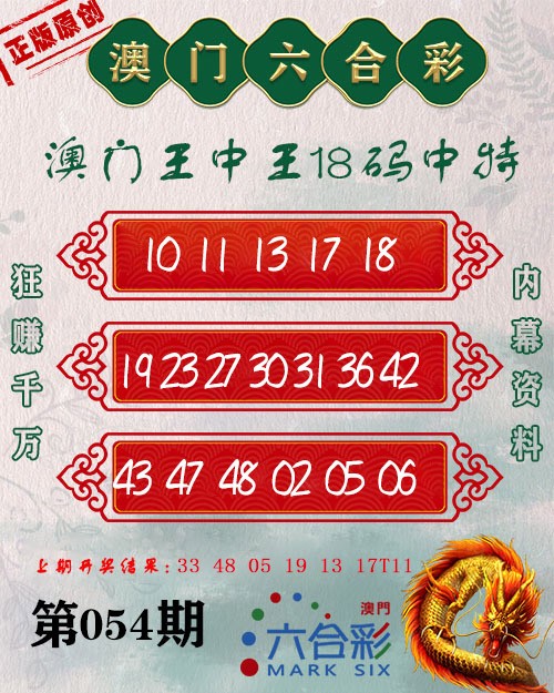 2025054期王中王18码