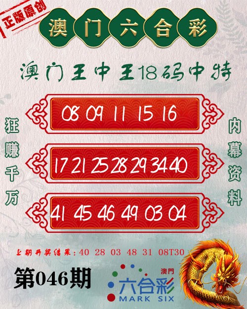 2025046期王中王18码