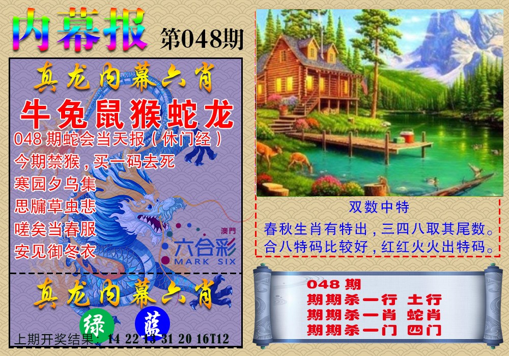 2025048期真龙内幕报