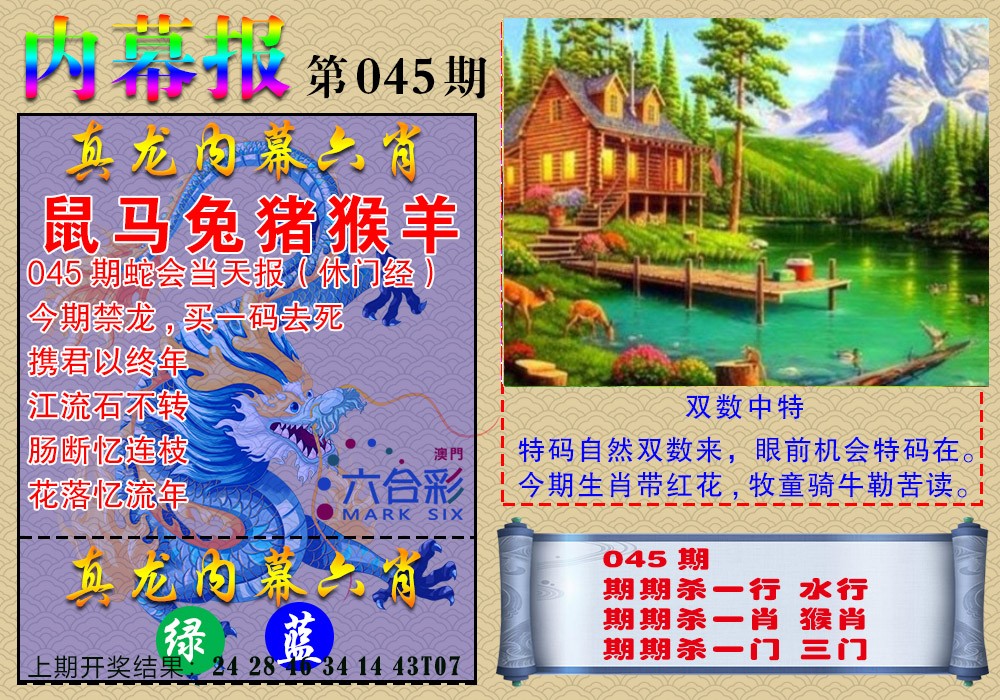 2025045期真龙内幕报