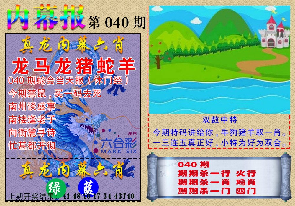 2025040期真龙内幕报