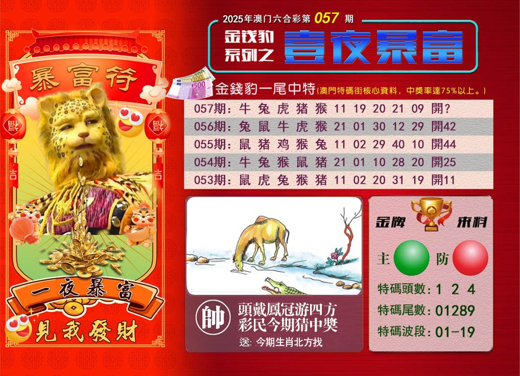 2025057期一夜暴富