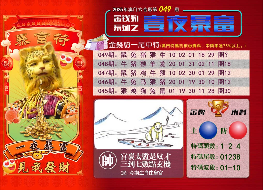 2025049期一夜暴富