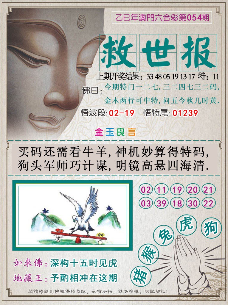 2025054期救世报