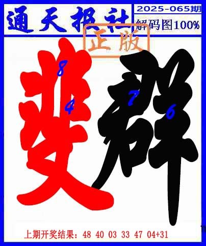 2025065期解码图
