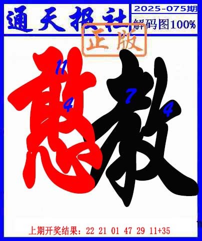 2025075期解码图