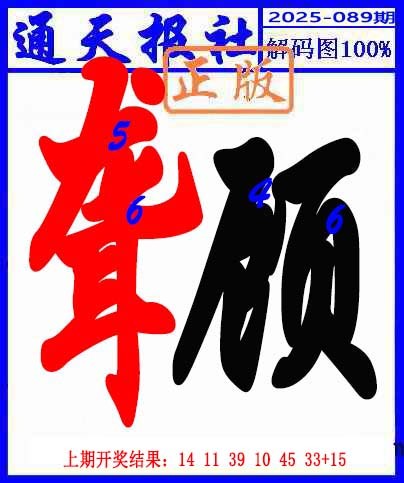 2025089期解码图